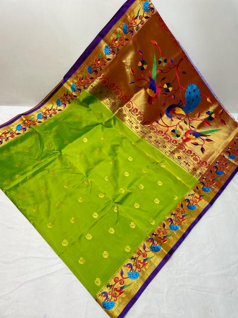 Semi Silk Paithani